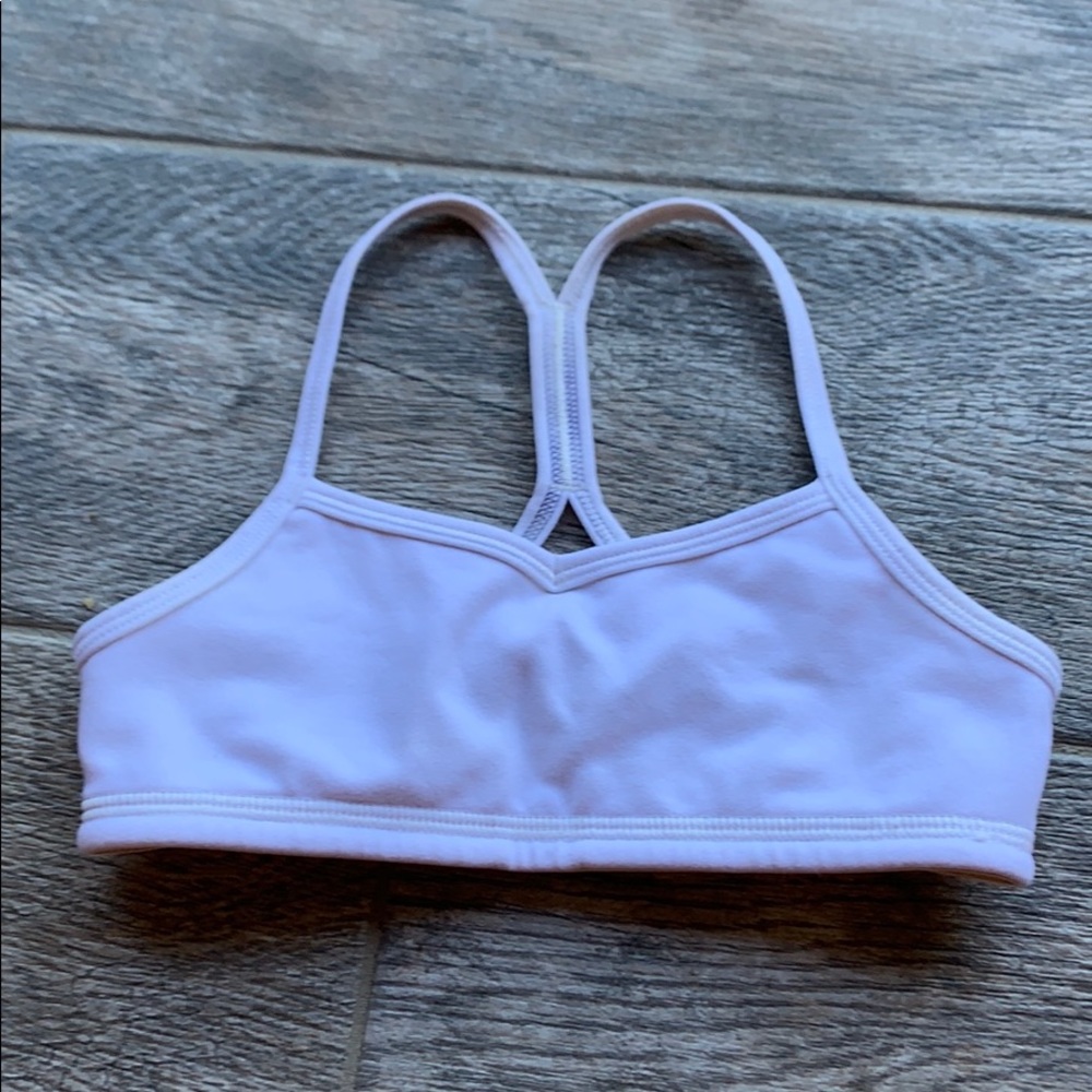 White ivivva sports bra